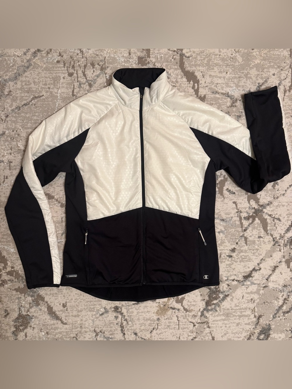Women’s Champion Black & White Full-Zip Jacket